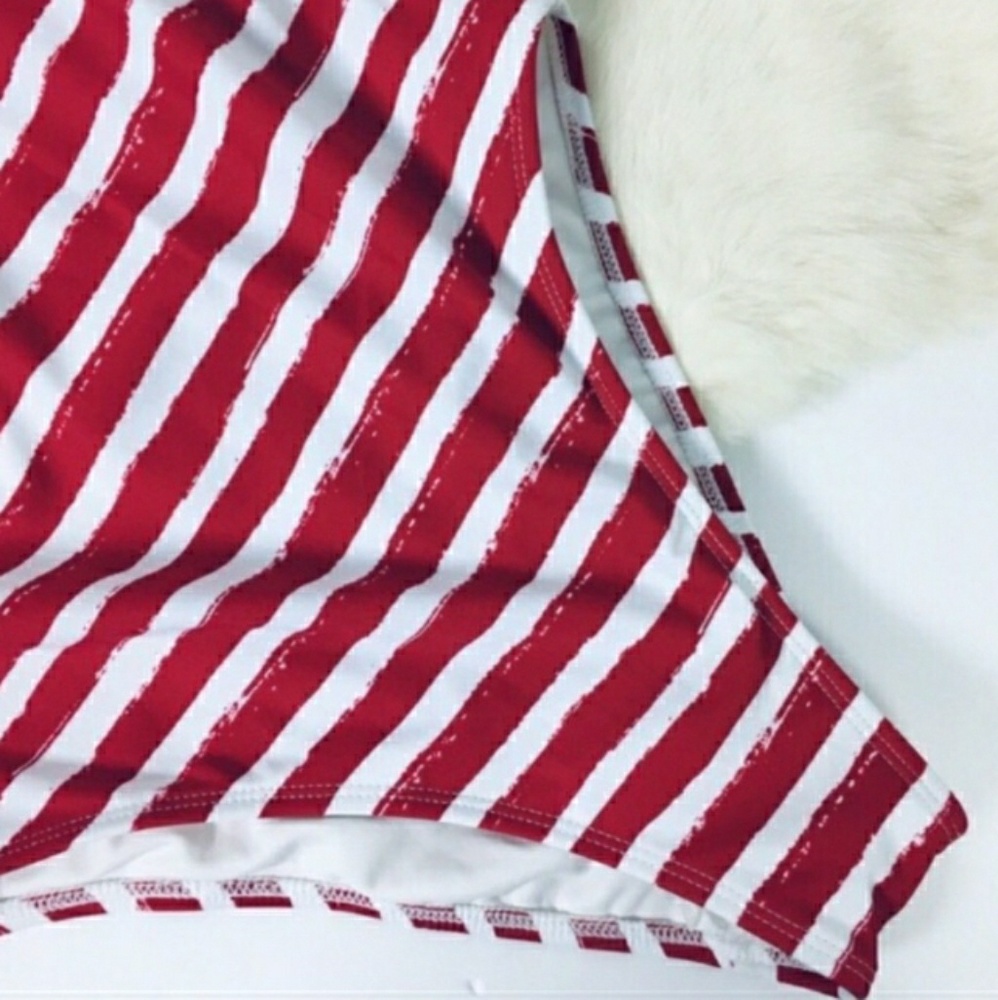 American Flag Red White and Blue One Piece Swim - Picture 4 of 5